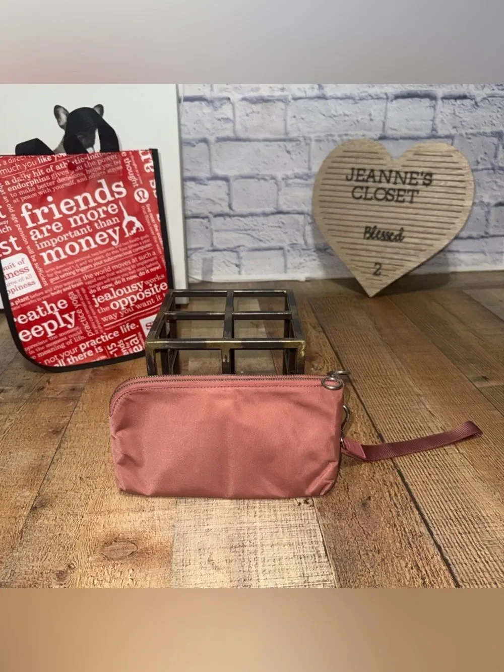 Lululemon Curved Wristlet Brier Rose